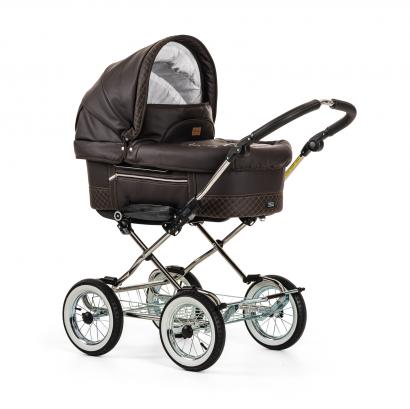Коляска 2 в 1 Emmaljunga Mondial Leatherette (Шасси Classic Chrome)
