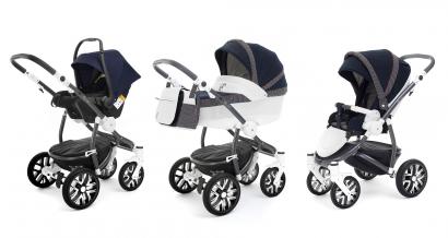 Коляска 3 в 1 Esspero Grand Discovery (шасси Graphite White)