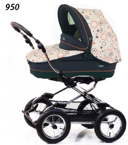 Детская коляска для новорожденных Bebecar Style AT Chrome Vogue