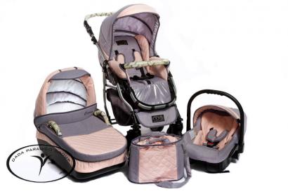 Коляска 3 в 1 DPG Carino Pastel
