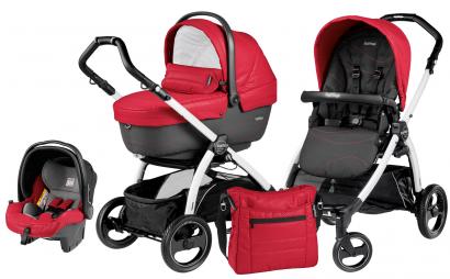 Коляска 3 в 1 Peg Perego Book S XL Set Modular (шасси White/Black)