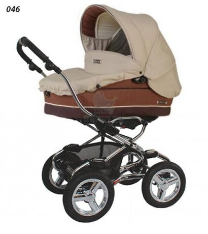 Детская коляска для новорожденных Bebecar Stylo AT Chrome Vogue