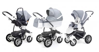 Коляска 3 в 1 Esspero Grand Discovery (шасси Graphite White)