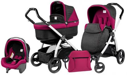 Коляска 3 в 1 Peg Perego Book 51 S Pop Up Modular System (шасси White/Black)
