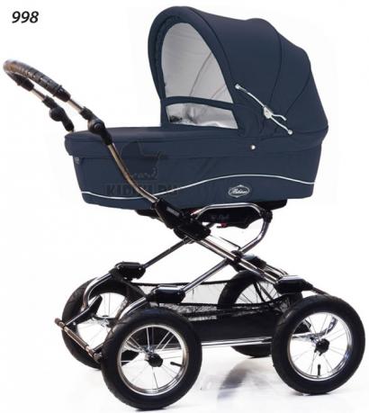 Детская коляска для новорожденных Bebecar Style At Chrome
