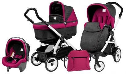 Коляска 3 в 1 Peg Perego Book 51 Pop Up Modular System (шасси White/Black)