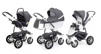 Коляска 3 в 1 Esspero Grand Discovery (шасси Graphite White)