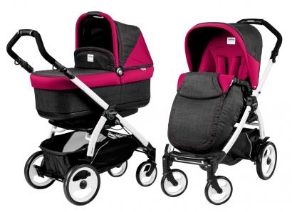 Коляска 2 в 1 Peg Perego Book 51 Pop Up Modular (шасси White/Black)