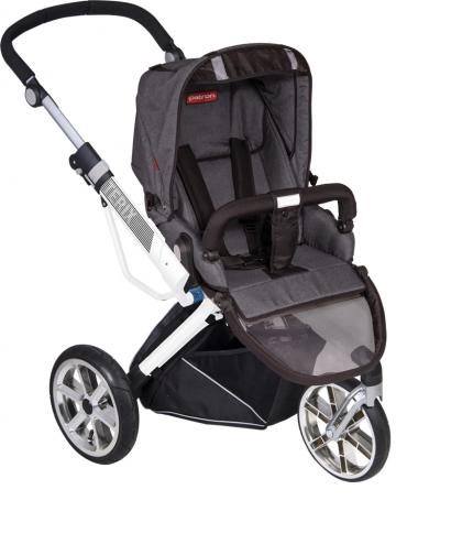 Прогулочная коляска Patron Triton 3W (белая рама)