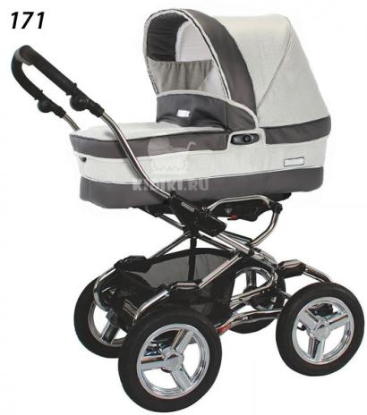 Детская коляска для новорожденных Bebecar Stylo AT Chrome Tendence