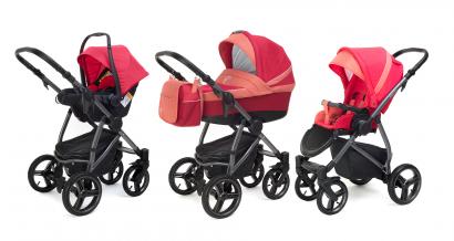 Коляска 3 в 1 Esspero Grand Newborn Lux (шасси Graphite)
