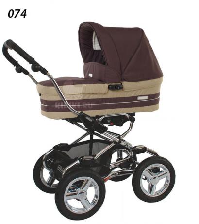 Детская коляска для новорожденных Bebecar Stylo AT Chrome Tendence