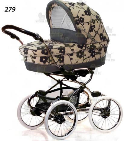 Детская коляска для новорожденных Bebecar Stylo Class Black Chrome