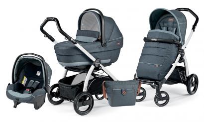 Коляска 3 в 1 Peg Perego Book S XL Set Modular (шасси White/Black)