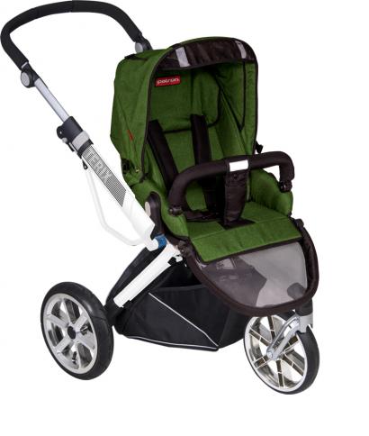 Коляска 2 в 1 Patron Triton 3W (белая рама)