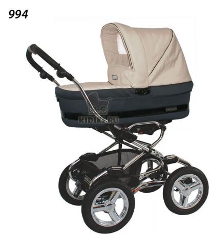 Детская коляска для новорожденных Bebecar Stylo AT Chrome Tendence