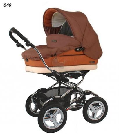 Детская коляска для новорожденных Bebecar Stylo AT Chrome Vogue