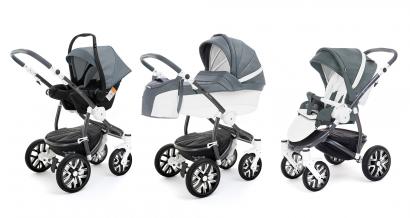 Коляска 3 в 1 Esspero Grand Discovery (шасси Graphite White)
