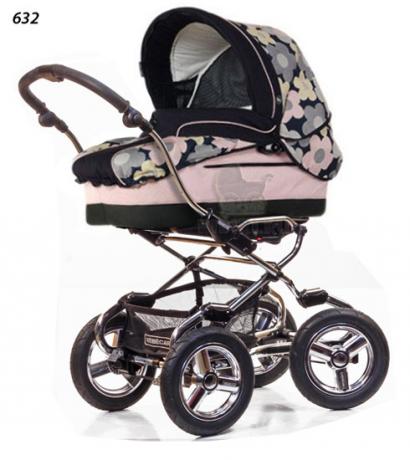 Детская коляска для новорожденных Bebecar Stylo AT Chrome Vogue