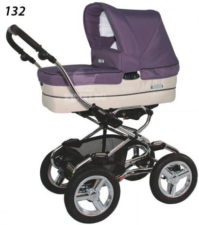 Детская коляска для новорожденных Bebecar Stylo AT Chrome Tendence