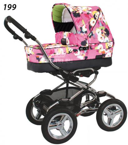 Детская коляска для новорожденных Bebecar Stylo AT Chrome Tendence