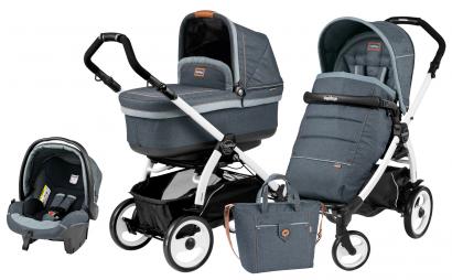Коляска 3 в 1 Peg Perego Book 51 Pop Up Modular System (шасси White/Black)