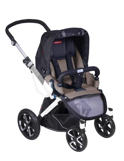 Прогулочная коляска Patron Triton 4W (белая рама)