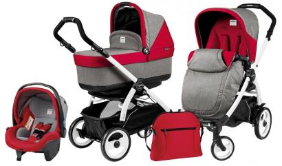 Коляска 3 в 1 Peg Perego Book 51 Pop Up Modular System (шасси White/Black)