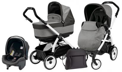 Коляска 3 в 1 Peg Perego Book 51 Pop Up Modular System (шасси White/Black)