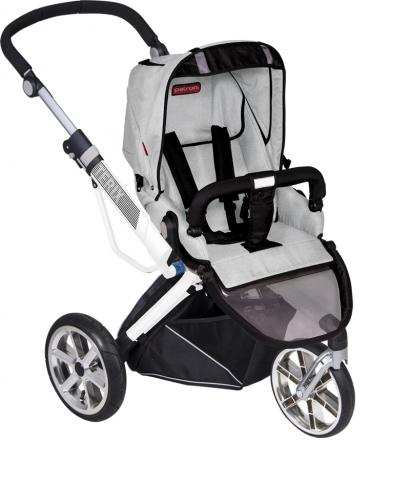 Прогулочная коляска Patron Triton 3W (белая рама)