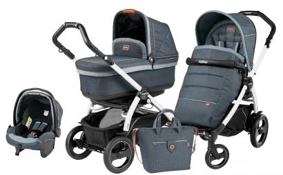 Коляска 3 в 1 Peg Perego Book 51 S Pop Up Set Modular (шасси White/Black)