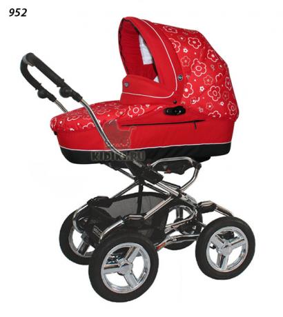 Детская коляска для новорожденных Bebecar Stylo AT Chrome Vogue
