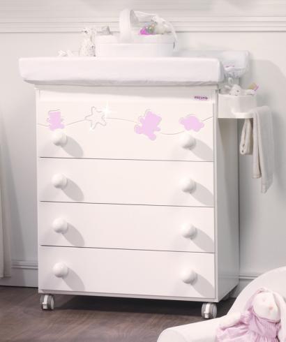 Пеленыльный комод Micuna Juliette Swarovski B-1551	