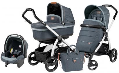 Коляска 3 в 1 Peg Perego Book S Pop Up Modular System (шасси White/Black)