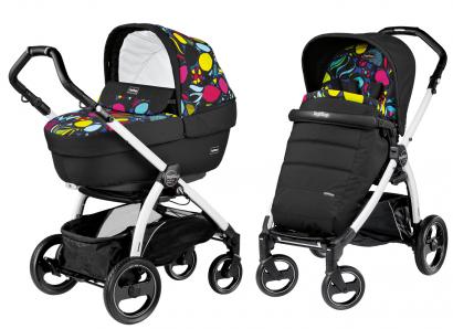 Коляска 2 в 1 Peg Perego Book S Elite Modular (шасси White/Black)